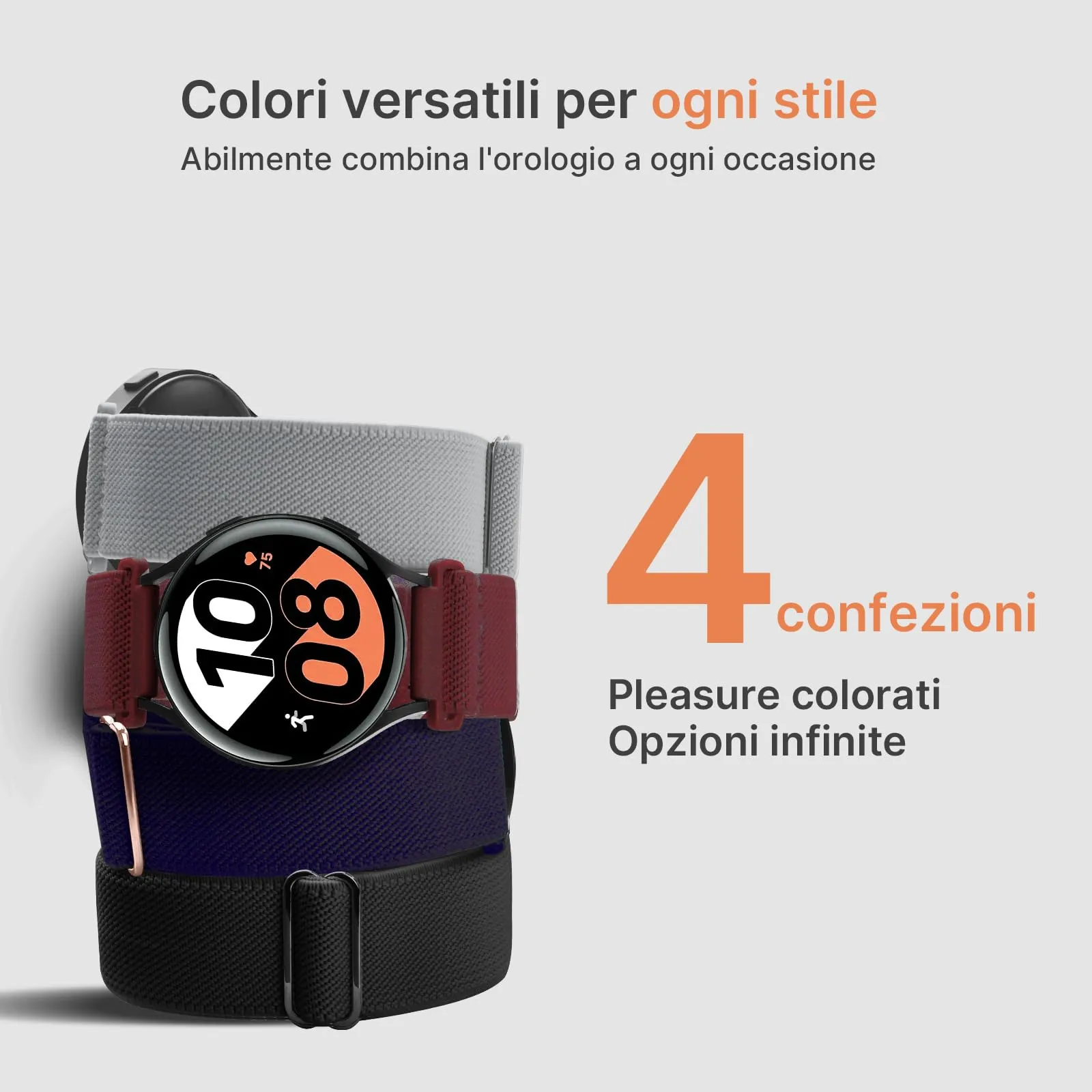 Fullmosa Cinturino Orologio in Nylon Elastico 20mm a Sgancio Rapido, Impermeabile - immagine 8