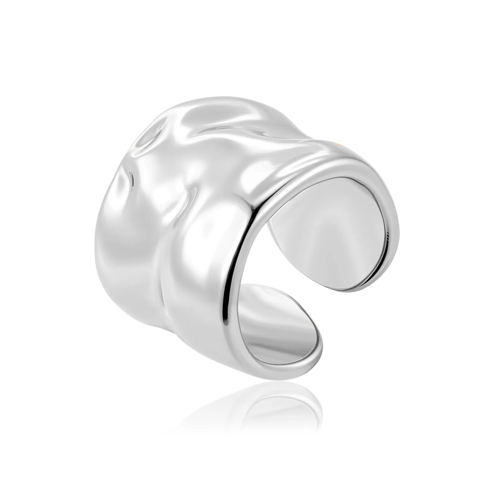 ALEXCRAFT Anelli in Acciaio Inossidabile Argento a Goccia Regolabili per Donna e Uomo - immagine 1