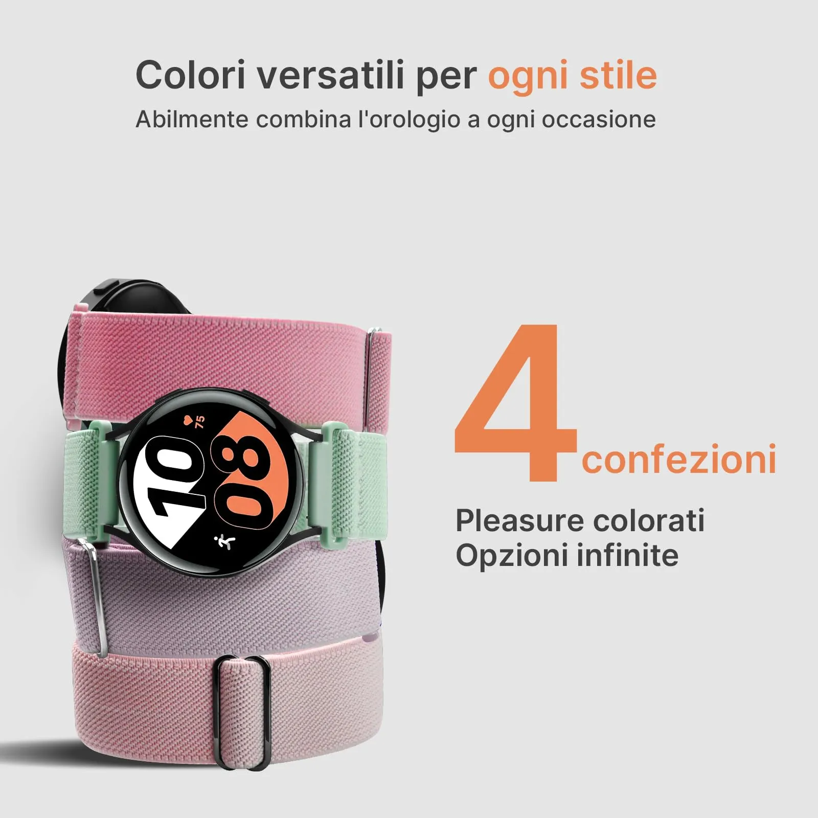 Fullmosa 20mm Cinturino Orologio in Nylon Elastico a Sgancio Rapido, Impermeabile - immagine 8