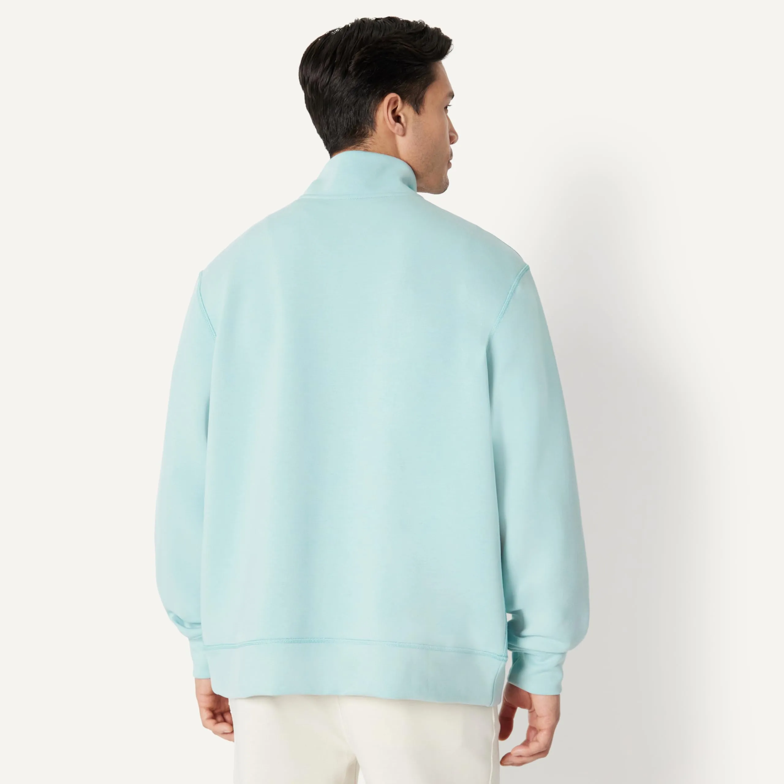 Amazon Essentials Active Felpa senza Cappuccio Stile Marinaio con Zip a 1/4, Blu Chiaro, XL - immagine 2