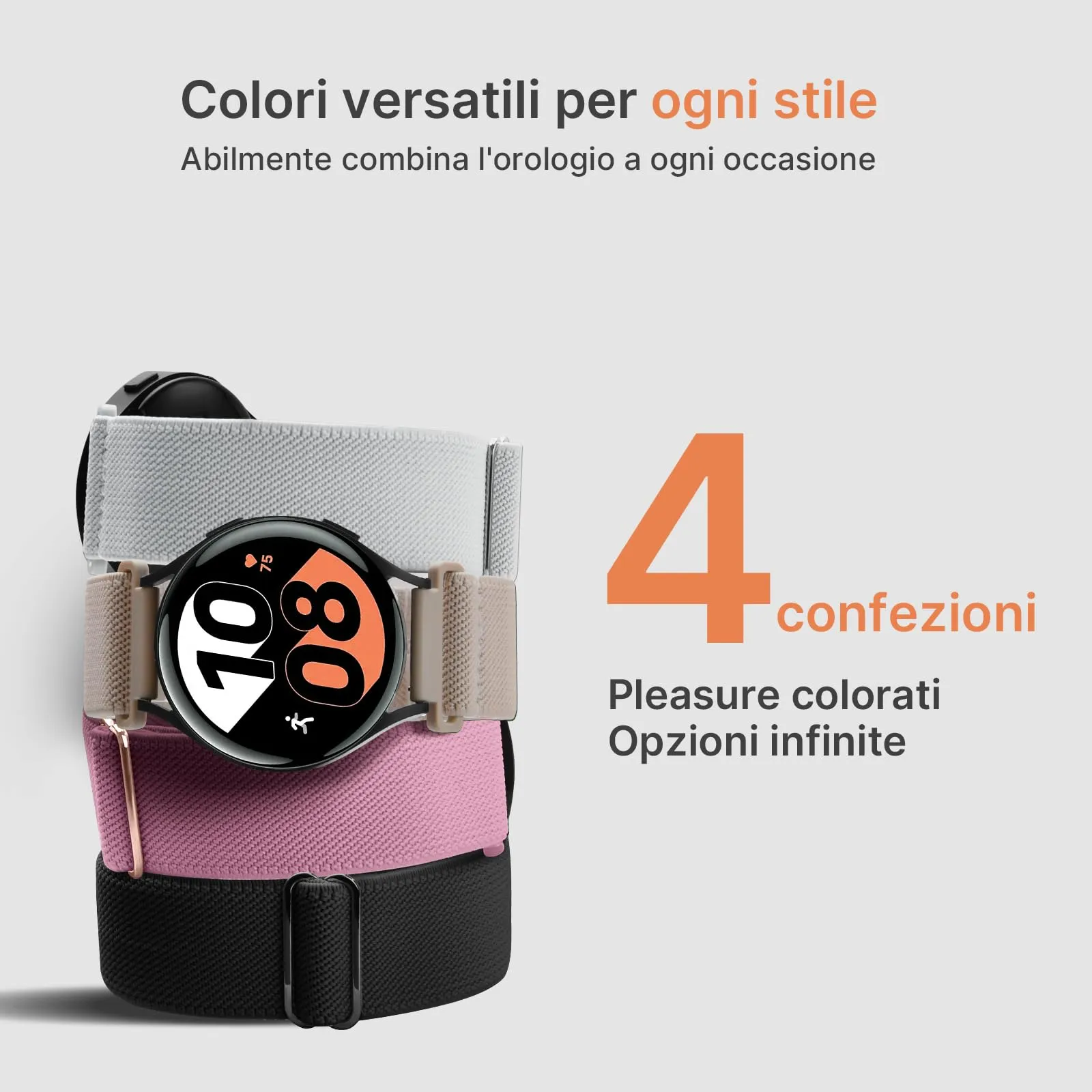 Fullmosa 18mm Impermeabile Cinturino Orologio a Sgancio Rapido, 4 Pezzi - immagine 8