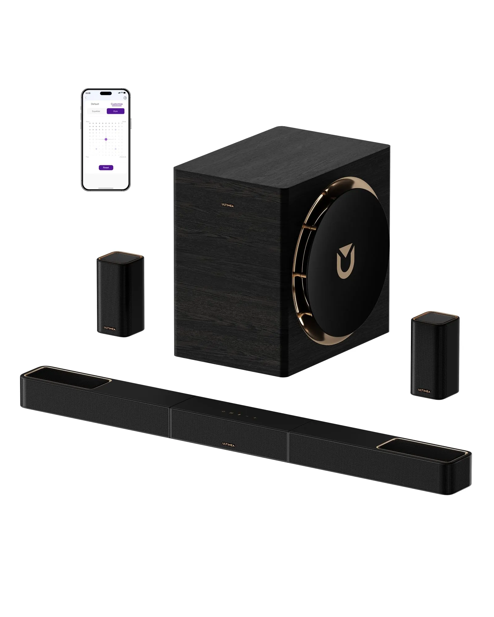 ULTIMEA Skywave X70 Soundbar 7.1.4 Canali Dolby Atmos, 980W, Subwoofer Wireless 10", Amplificatore GaN, Pass-through HDR 4K - immagine 1
