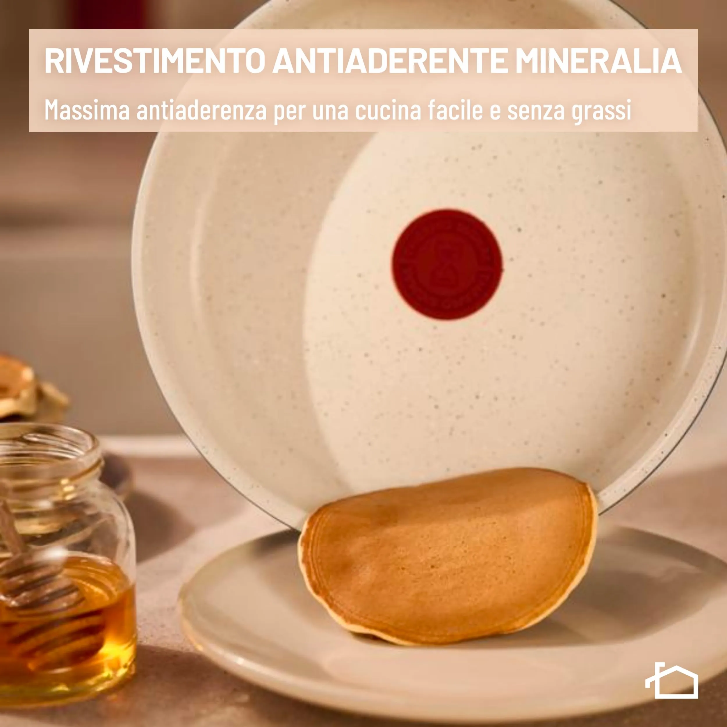 Lagostina Ingenio Pastel Set Padelle Antiaderenti 11 Pezzi, Rosa - immagine 4