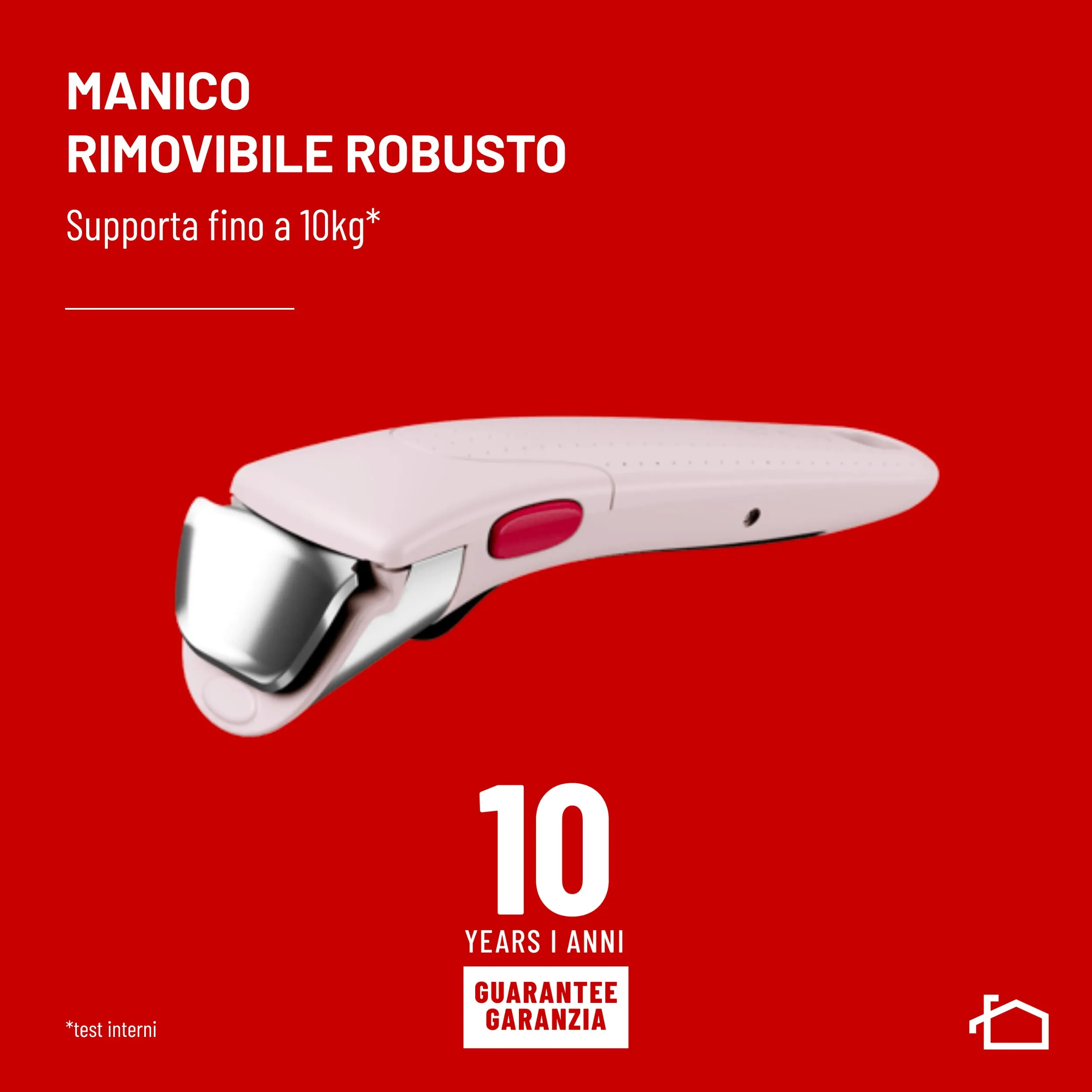 Lagostina Ingenio Pastel Set Padelle Antiaderenti 11 Pezzi, Rosa - immagine 5