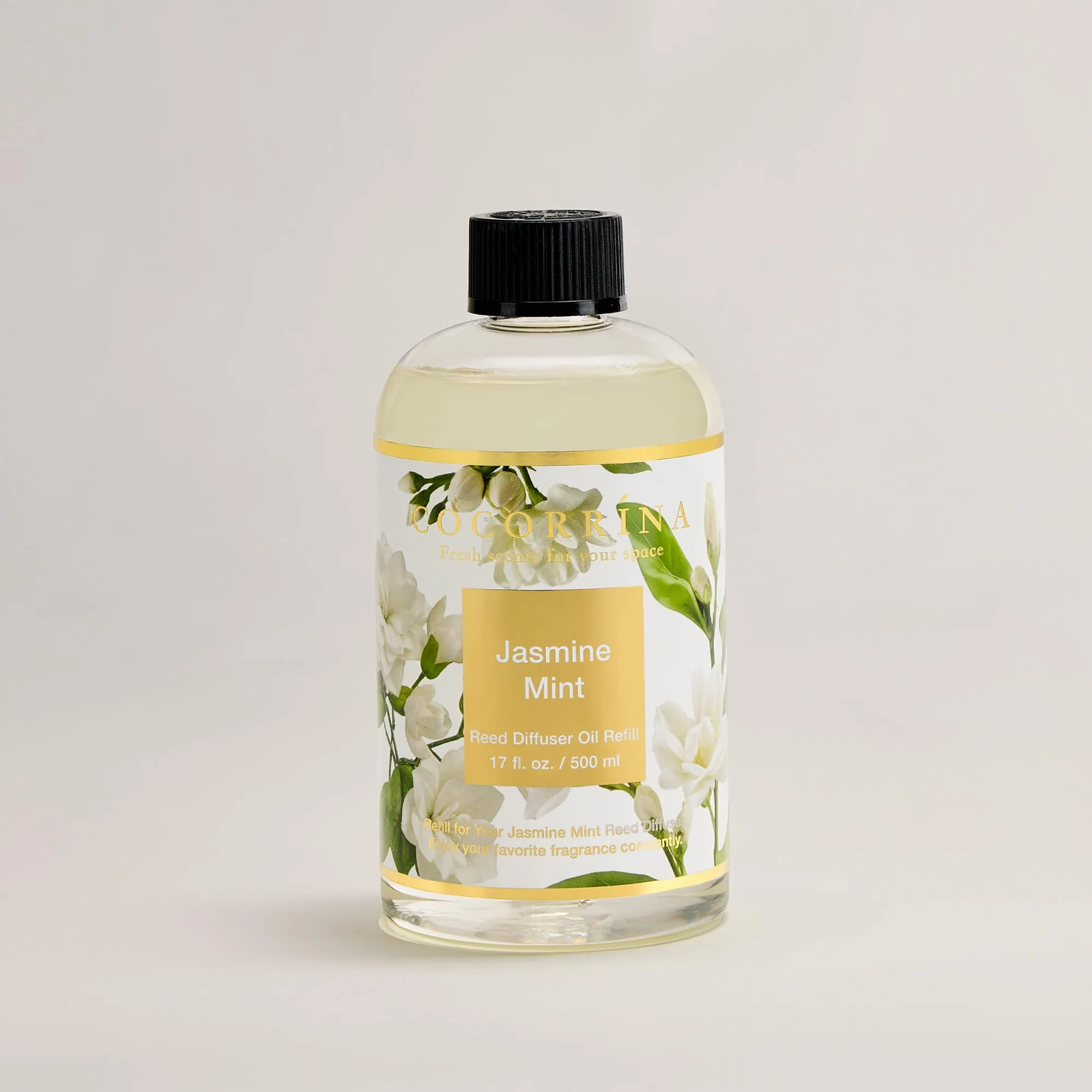 COCORRÍNA Ricarica Diffusore Ambiente Jasmine & Mint, 500ml con 8 Bastoncini - immagine 2