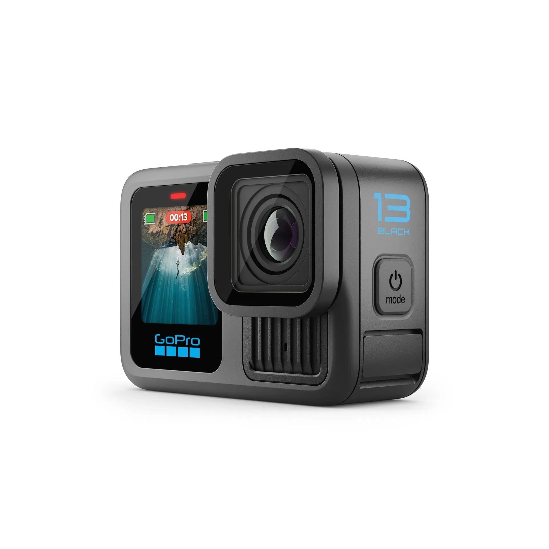 GoPro HERO13 Black Extended Power Bundle - Dual Charger, 3 Enduro Batteries, 64GB microSD Card, Curved Adhesive Mount, Camera Case - immagine 4
