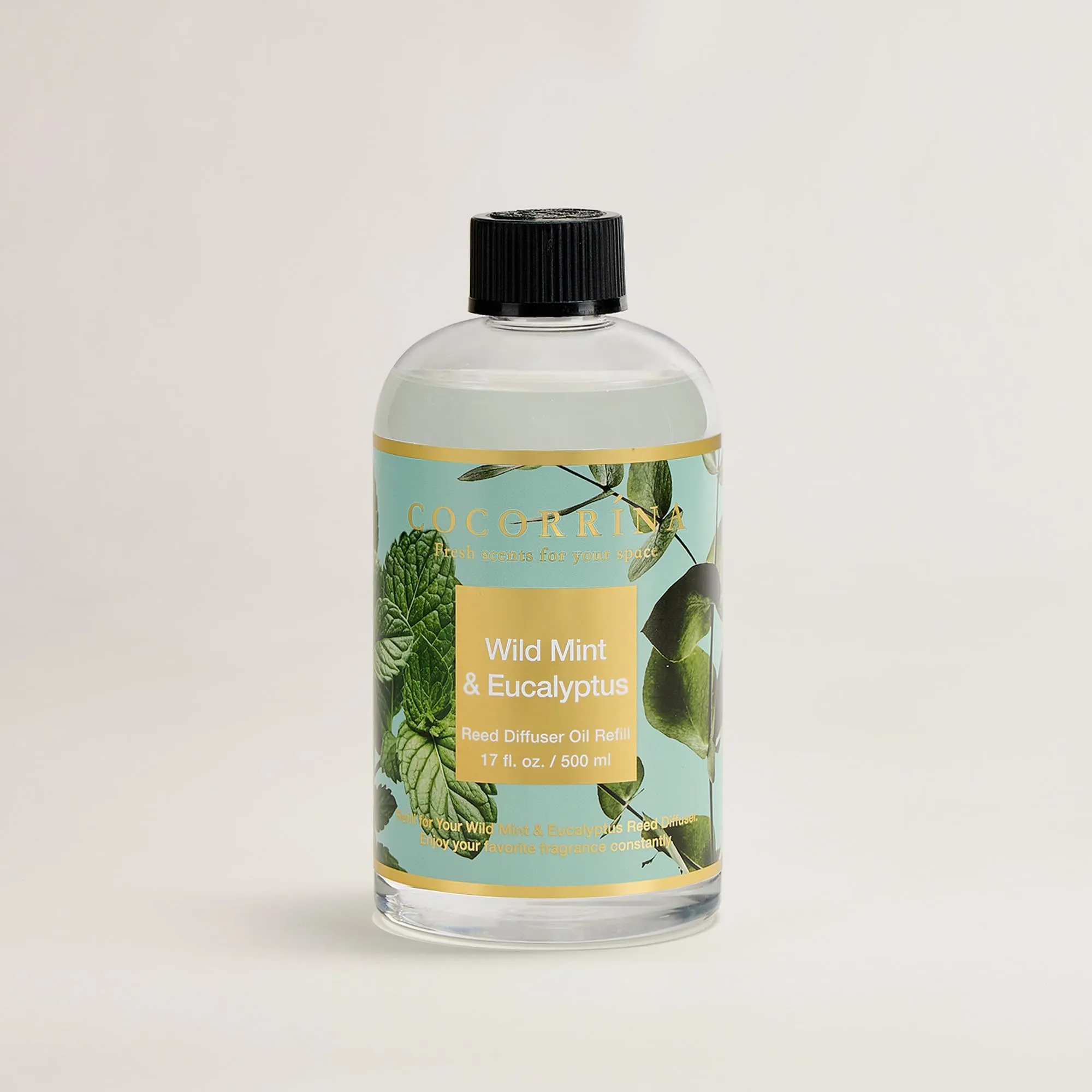 COCORRÍNA Ricarica Diffusore Ambiente, Wild Mint & Eucalyptus, 500ml con 8 Bastoncini - immagine 2