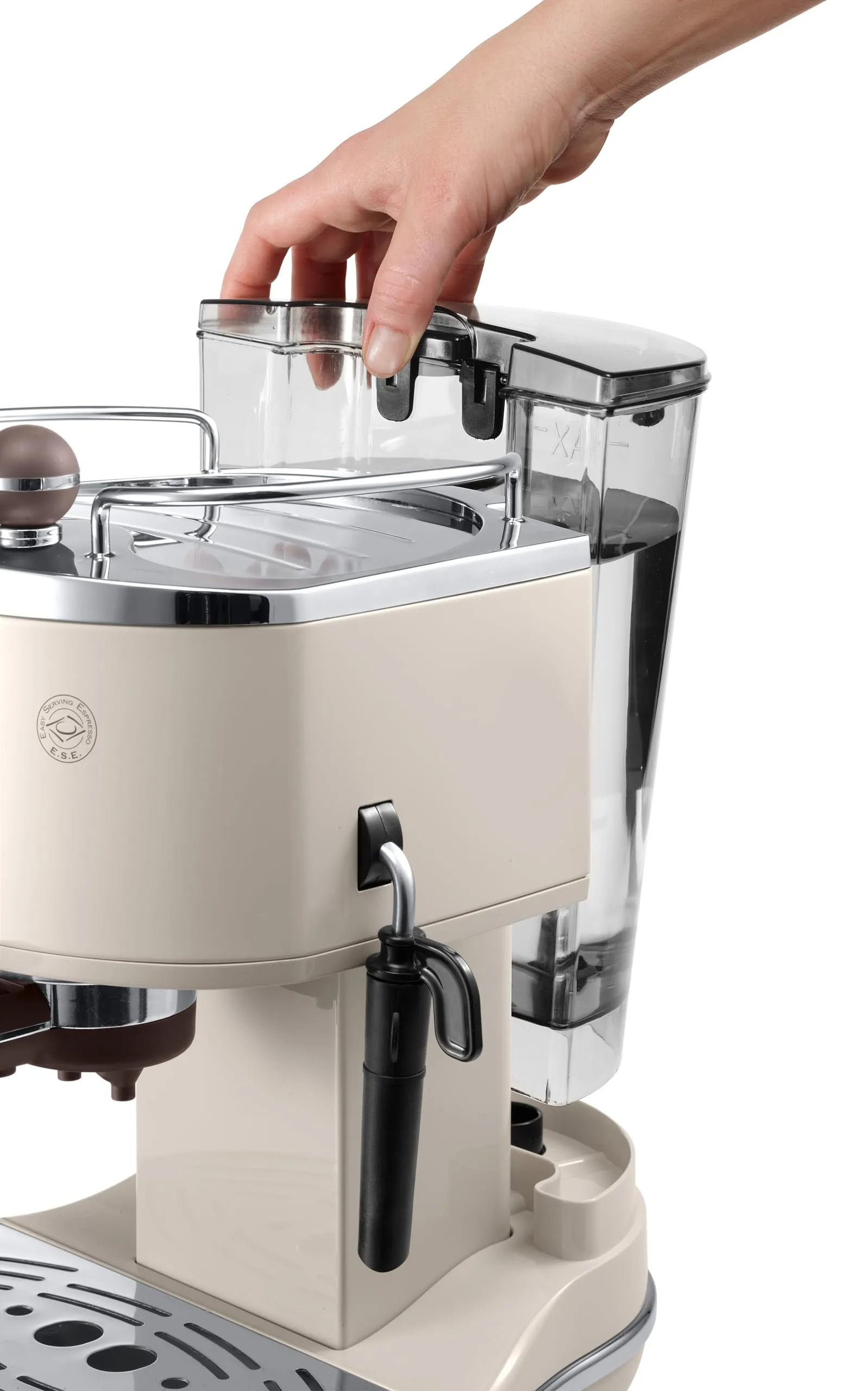 De'Longhi Icona Vintage ECOV311.BG Macchina da Caffè Espresso e Cappuccino, Caffè in Polvere e Cialde E.S.E., Beige - immagine 3