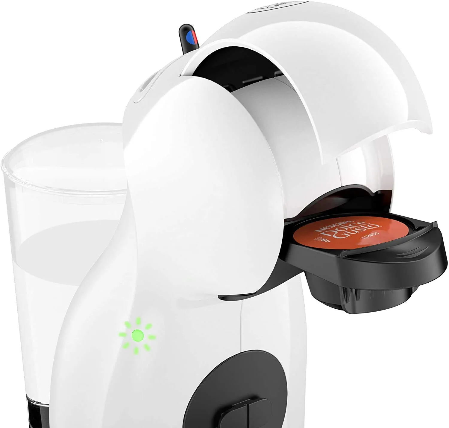 Nescafé Dolce Gusto De'Longhi Piccolo XS EDG110.WB Macchina per Caffè Espresso a Capsule, Manuale, 0.8 l, Bianco - immagine 4
