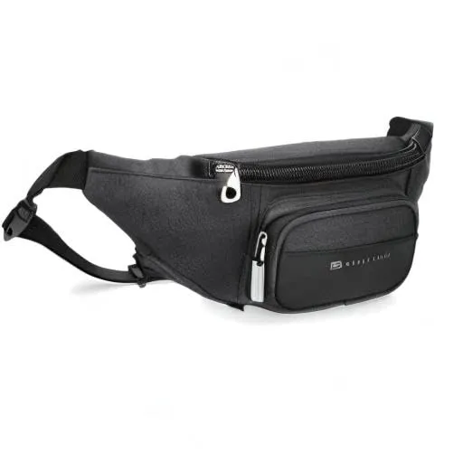 Pepe Jeans Jarvis Marsupio Nero, Poliestere e Finta Pelle, 30 x 13 x 5,5 cm - immagine 3