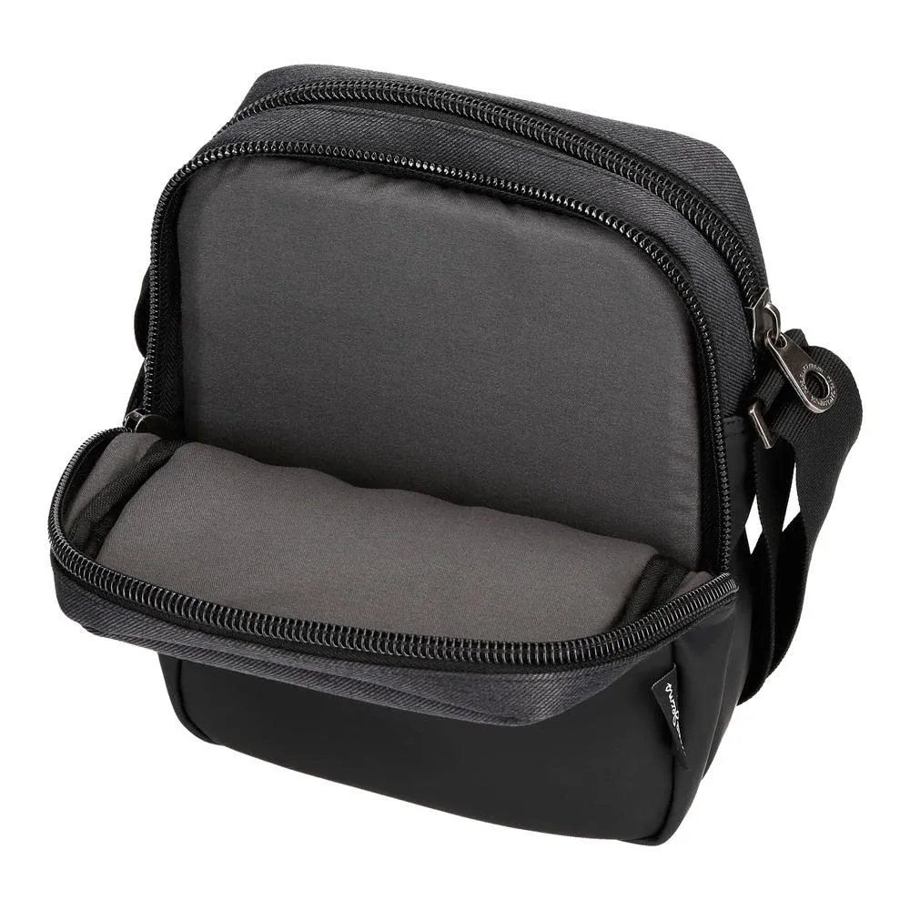 Pepe Jeans Jarvis Messenger Bag for Men, Black, 17x22x7 cm - immagine 6