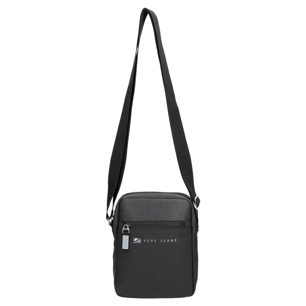 Pepe Jeans Jarvis Messenger Bag for Men, Black, 17x22x7 cm - immagine 9