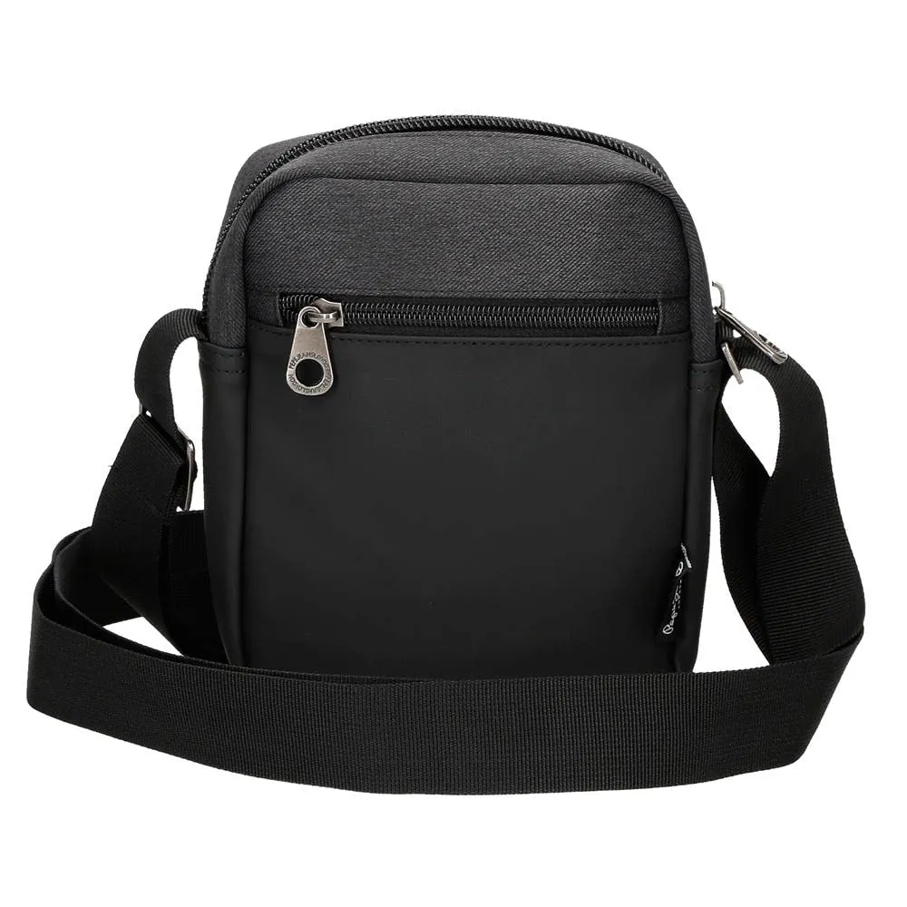 Pepe Jeans Jarvis Borsa a Tracolla da Uomo, Nero - immagine 3