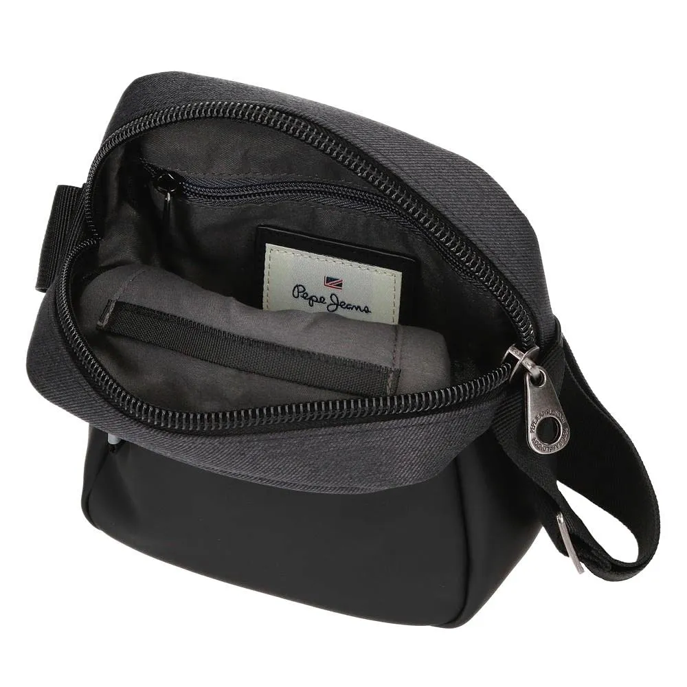 Pepe Jeans Jarvis Borsa a Tracolla da Uomo, Nero - immagine 5