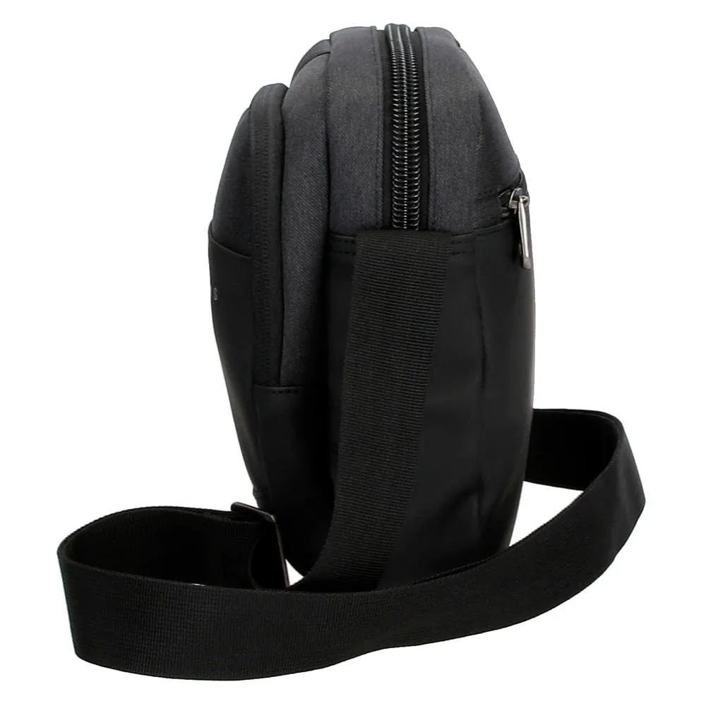 Pepe Jeans Jarvis Tracolla Nero 17 x 22 x 8 cm Poliestere e Finta Pelle - immagine 4