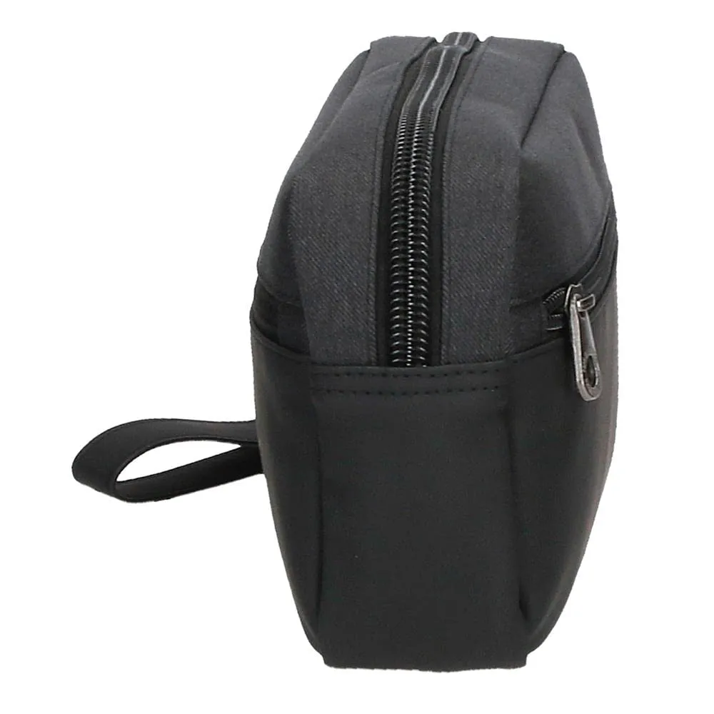 Pepe Jeans Jarvis Borsa a mano Nero, 24,5 x 15 x 6 cm, Poliestere e Finta Pelle - immagine 5