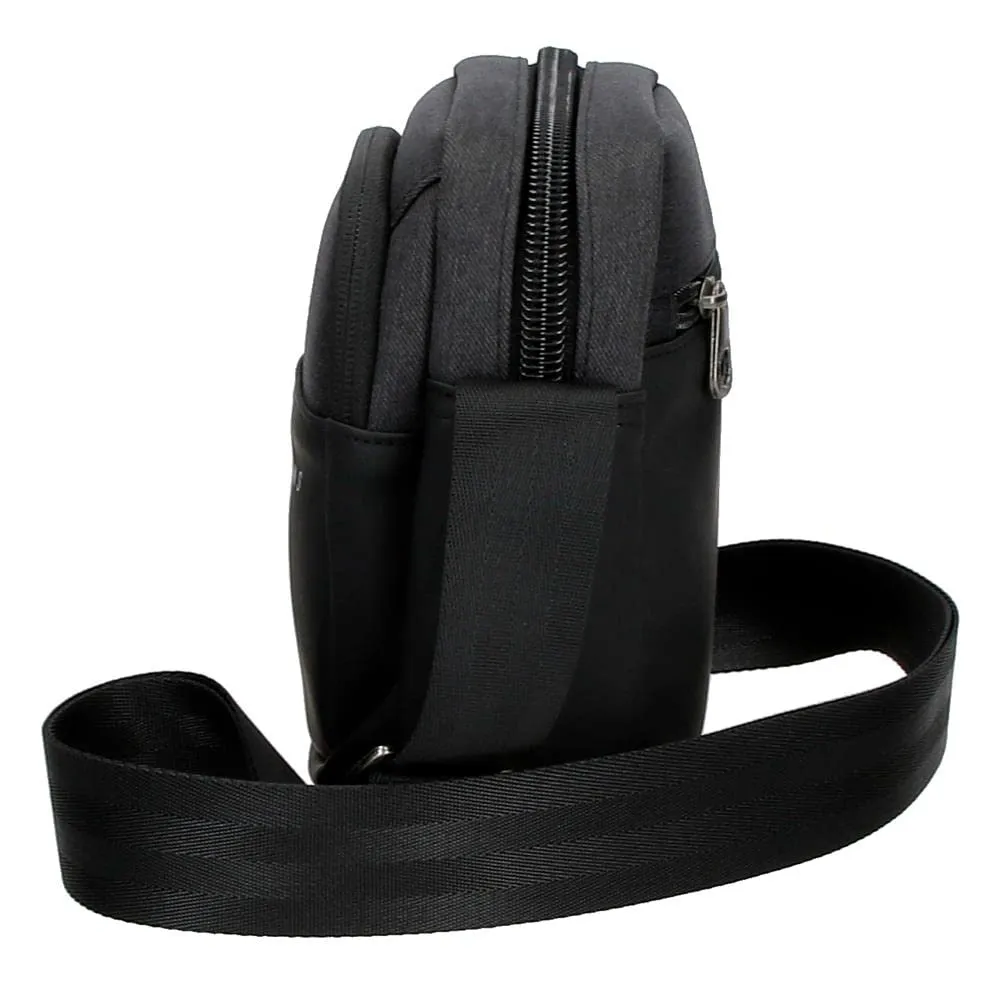 Pepe Jeans Jarvis Messenger Bag for Men, Black, 15x19.5x6 cm - immagine 4
