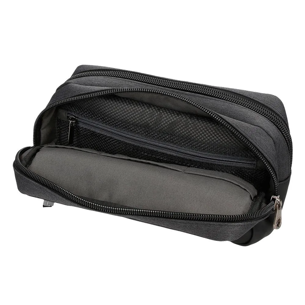 Pepe Jeans Jarvis Men's Travel Toiletry Bag, Black, 26x16x12 cm - immagine 5