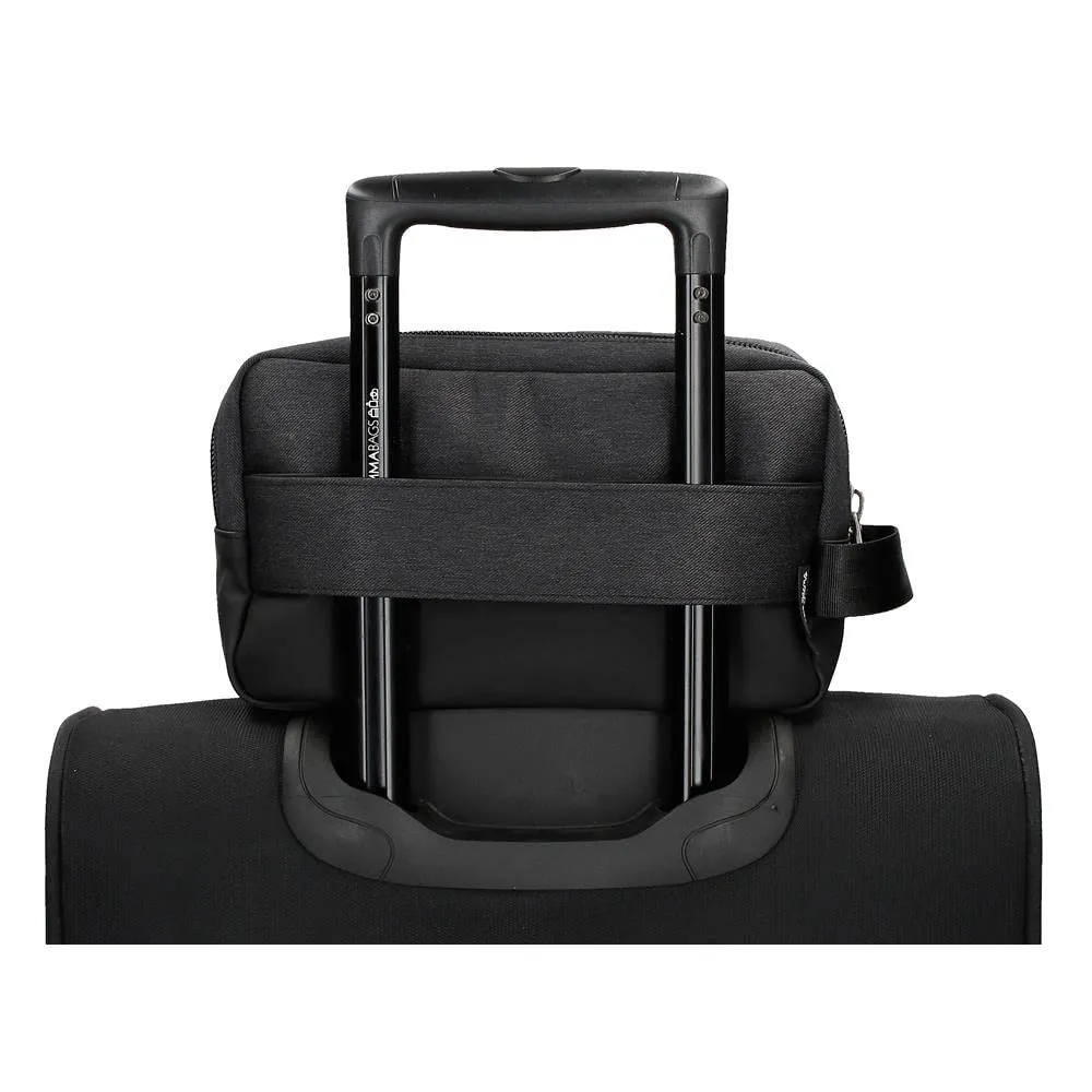 Pepe Jeans Jarvis Men's Travel Toiletry Bag, Black, 26x16x12 cm - immagine 9