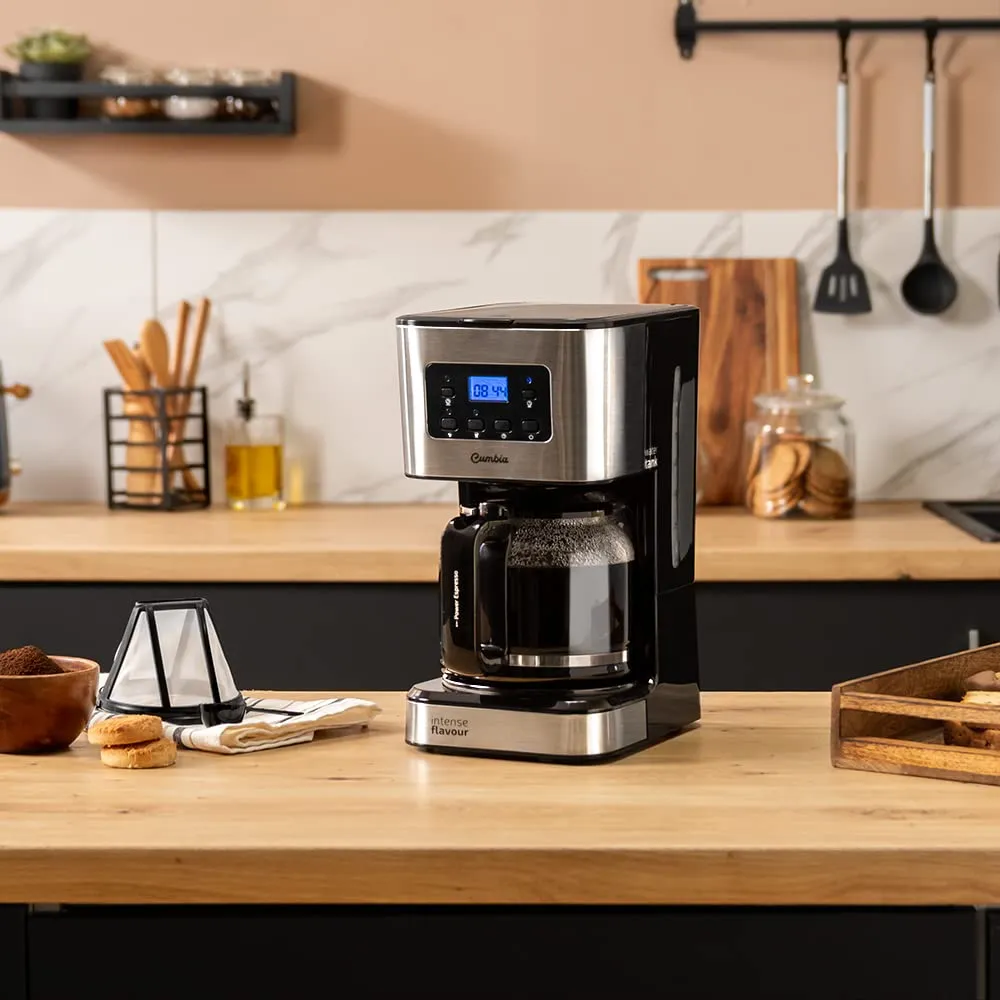 Cecotec Coffee 66 Smart Plus Caffettiera a Goccia Programmabile, 980W, 1.5L, 12 Tazze, Acciaio Inox - immagine 2