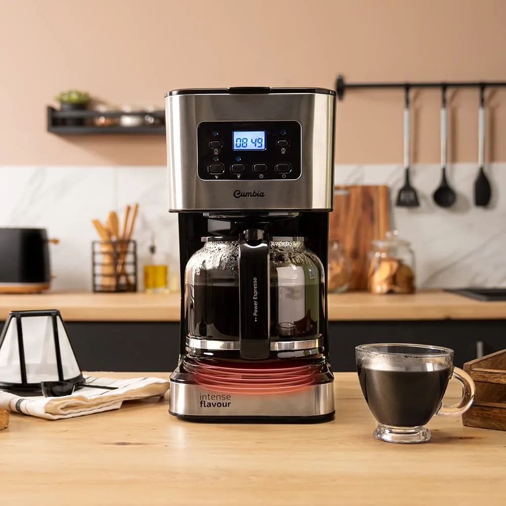 Cecotec Coffee 66 Smart Plus Caffettiera a Goccia Programmabile, 980W, 1.5L, 12 Tazze, Acciaio Inox - immagine 6