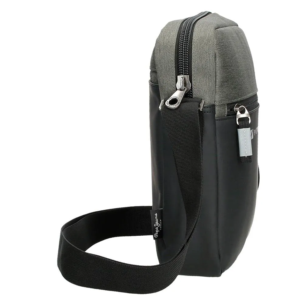 Pepe Jeans Jarvis Borsa a Spalla Porta Tablet Verde 23x27x7 cm - immagine 2