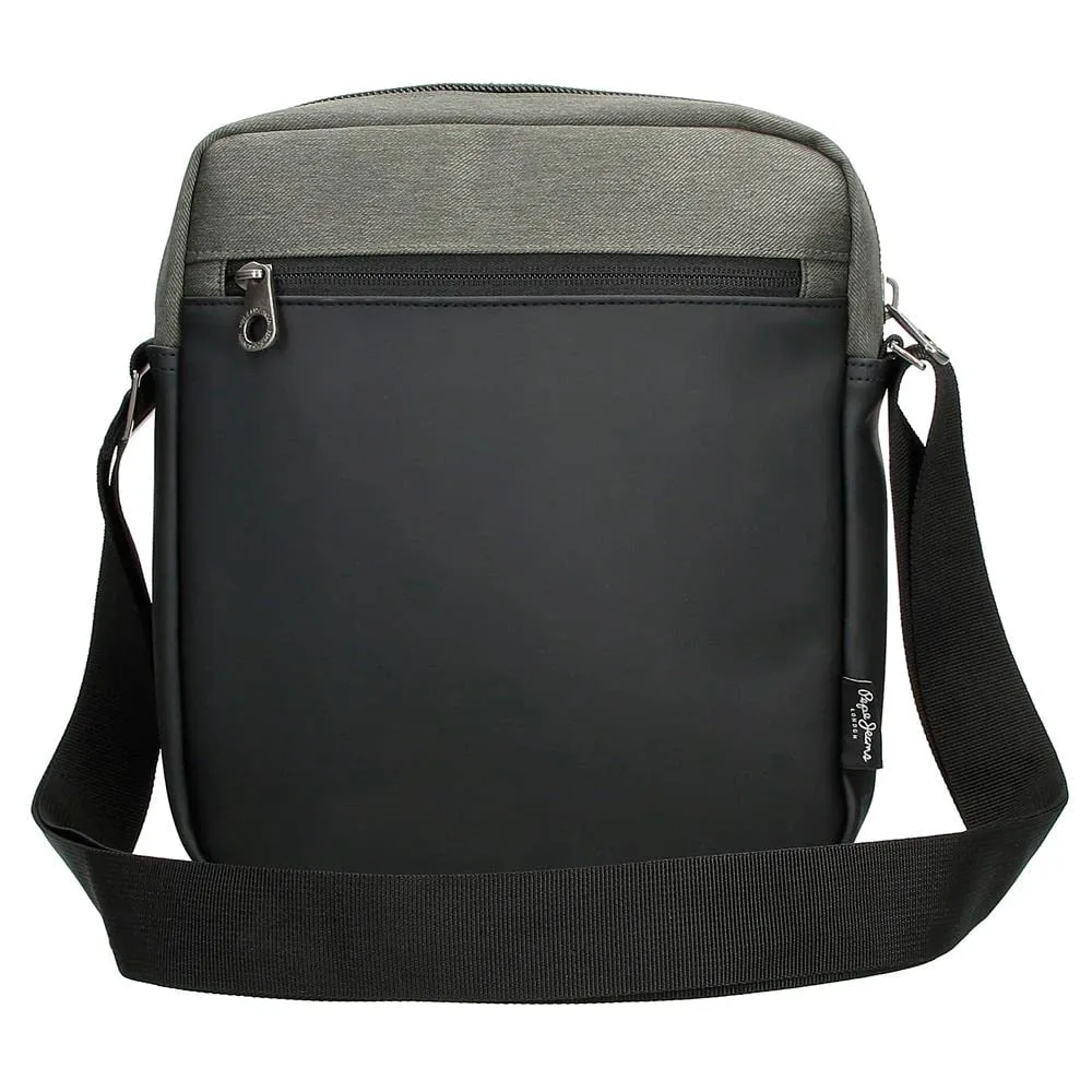 Pepe Jeans Jarvis Borsa a Spalla Porta Tablet Verde 23x27x7 cm - immagine 3