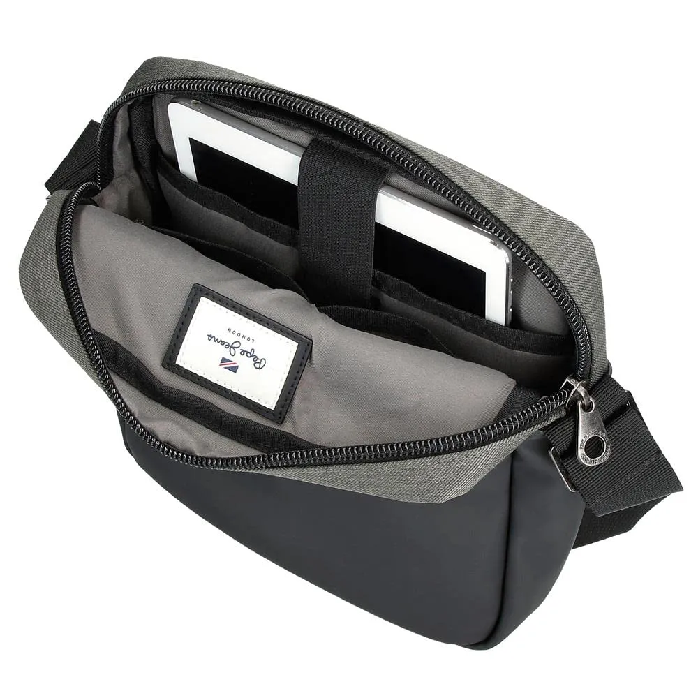 Pepe Jeans Jarvis Borsa a Spalla Porta Tablet Verde 23x27x7 cm - immagine 5