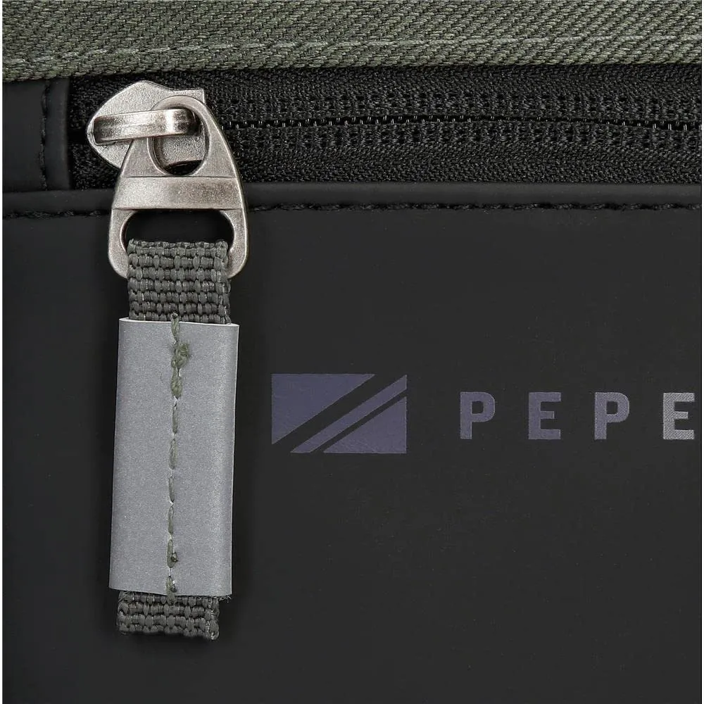 Pepe Jeans Jarvis Borsa a Spalla Porta Tablet Verde 23x27x7 cm - immagine 7