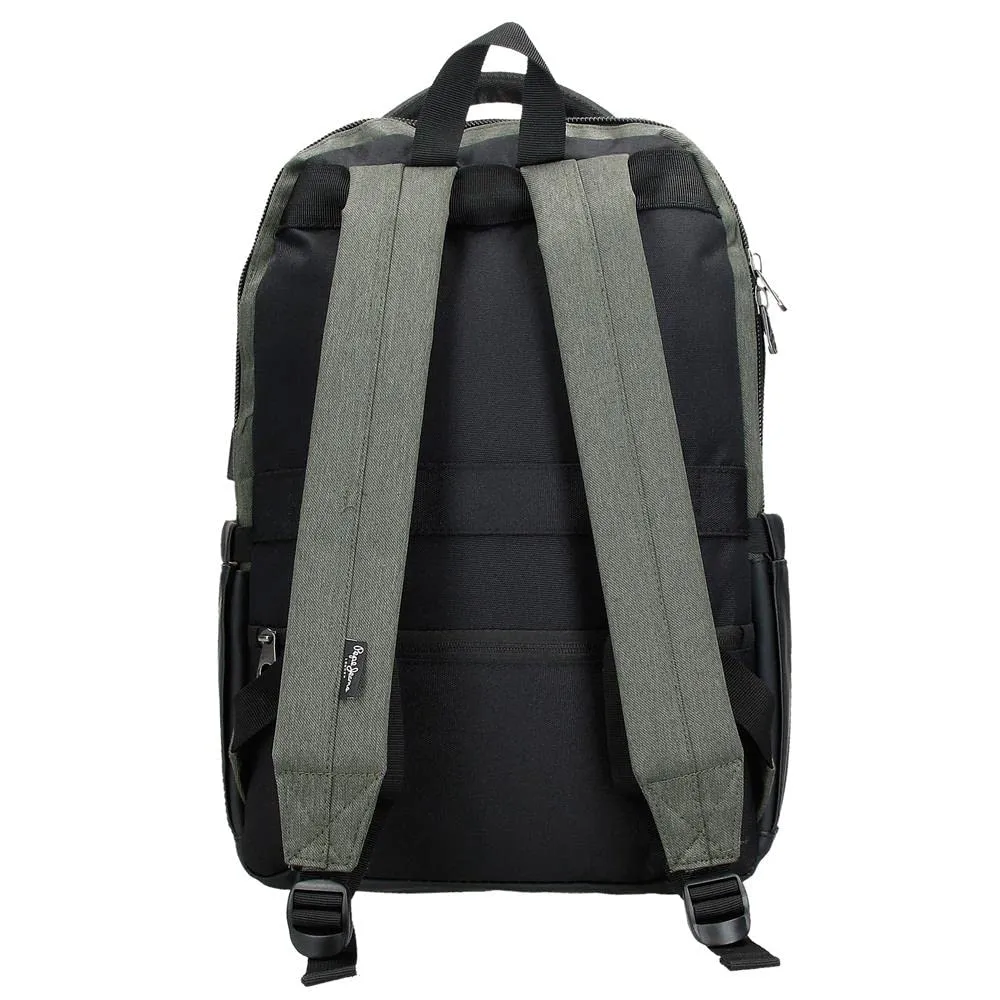 Pepe Jeans Jarvis Zaino per Laptop Verde 31x44x15 cm Poliestere - immagine 3
