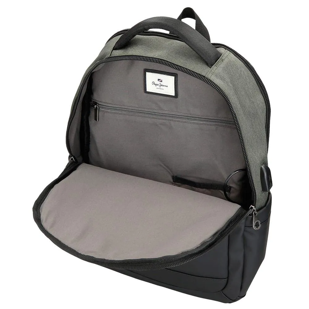 Pepe Jeans Jarvis Zaino per Laptop Verde 31x44x15 cm Poliestere - immagine 6