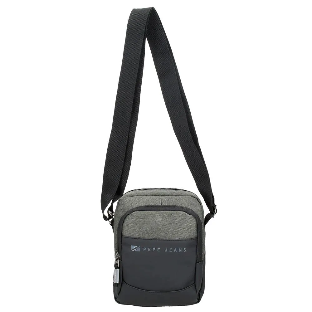 Pepe Jeans Jarvis Borsa a Spalla Verde Media 17x22x8 cm Poliestere e Pelle Sintetica - immagine 9