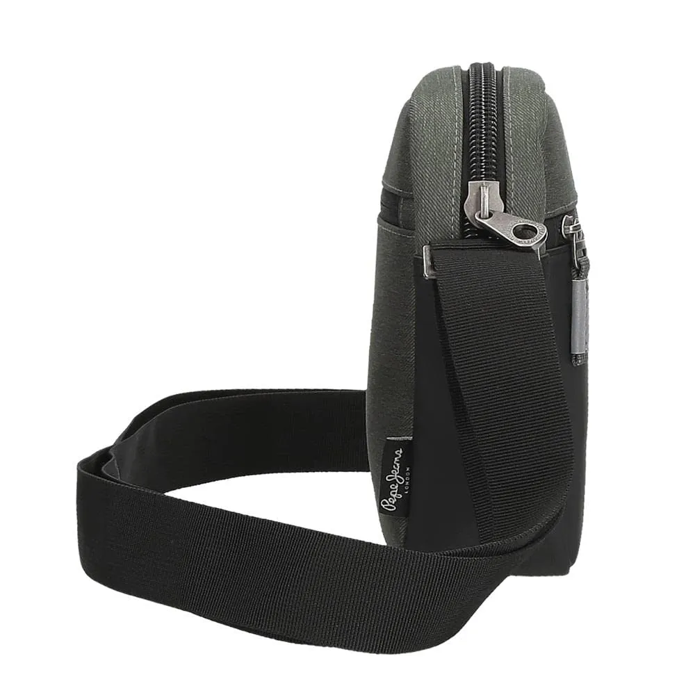 Pepe Jeans Jarvis Borsa a Tracolla Piccola Verde 15x19,5x6 cm Poliestere e Pelle Sintetica - immagine 2