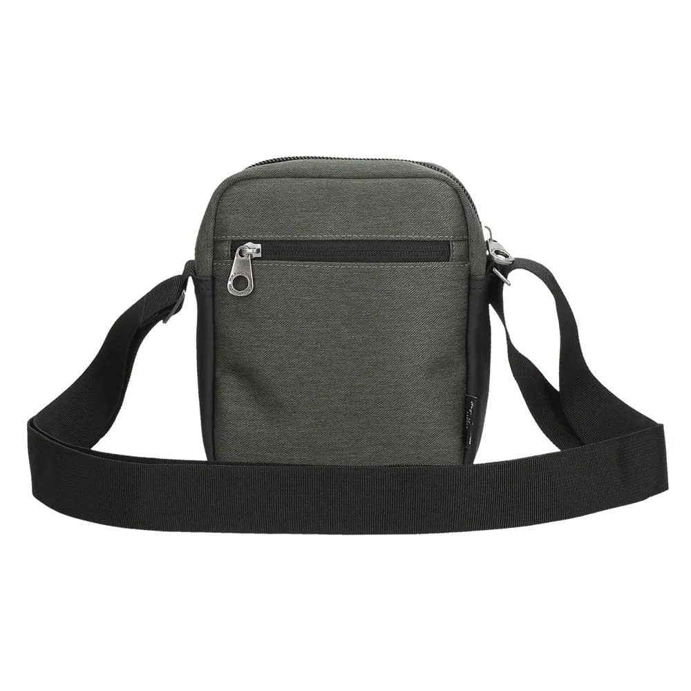 Pepe Jeans Jarvis Borsa a Tracolla Piccola Verde 15x19,5x6 cm Poliestere e Pelle Sintetica - immagine 3