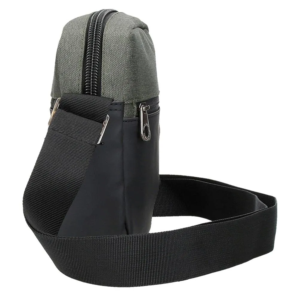 Pepe Jeans Jarvis Borsa a Tracolla Piccola Verde 15x19,5x6 cm Poliestere e Pelle Sintetica - immagine 4