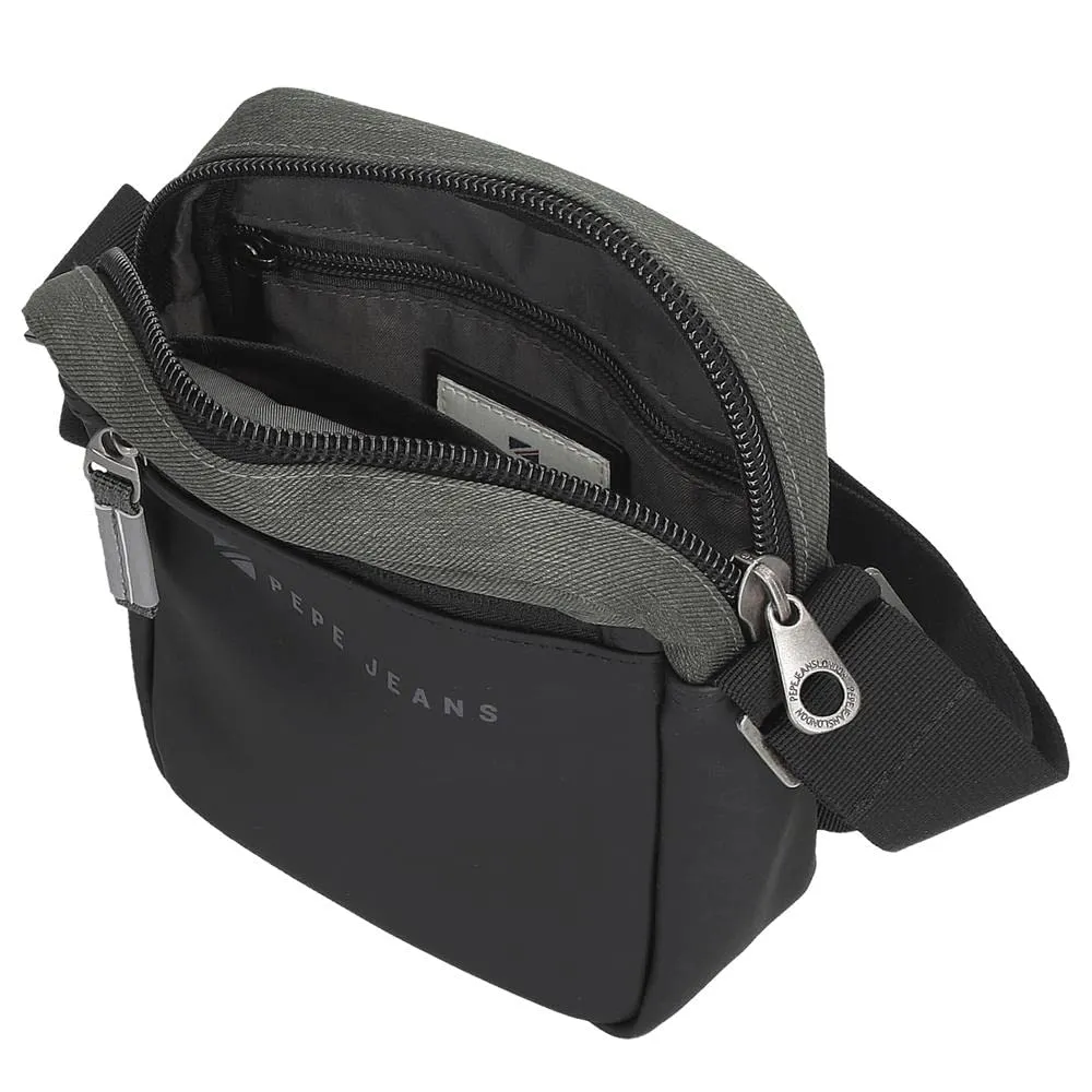 Pepe Jeans Jarvis Borsa a Tracolla Piccola Verde 15x19,5x6 cm Poliestere e Pelle Sintetica - immagine 5