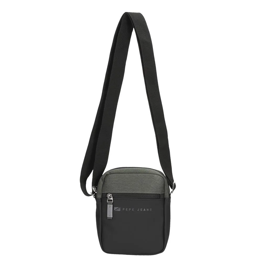 Pepe Jeans Jarvis Borsa a Tracolla Piccola Verde 15x19,5x6 cm Poliestere e Pelle Sintetica - immagine 9