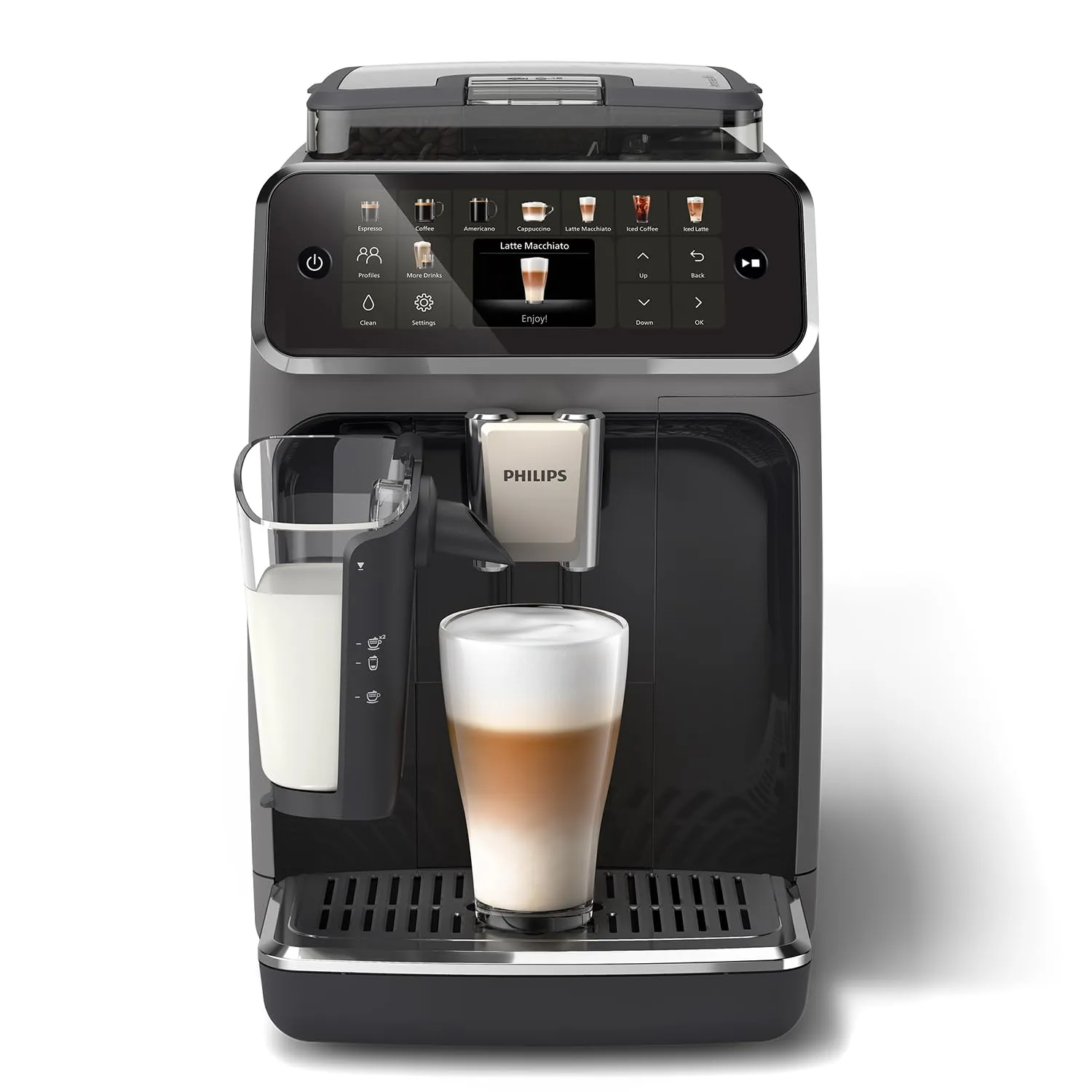 Philips 5500 Macchina Caffè Automatica LatteGo EP5544/50 - Grigio - immagine 1