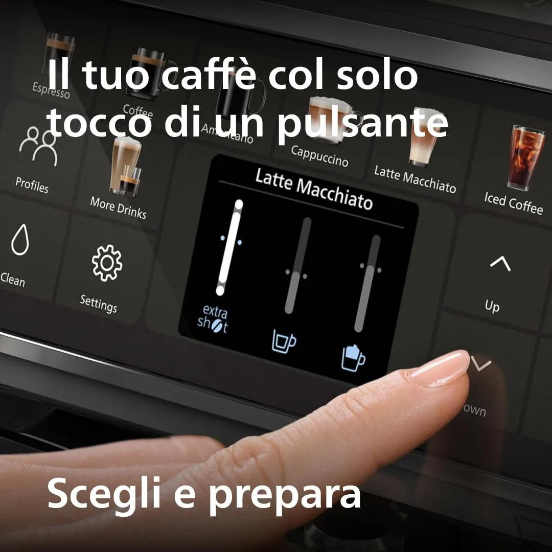 Philips 5500 Macchina Caffè Automatica LatteGo EP5544/50 - Grigio - immagine 5