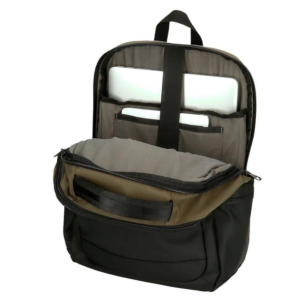 Pepe Jeans Jarvis Zaino per laptop 15,6" verde, Pelle sintetica e poliestere, 20,46 L - immagine 5