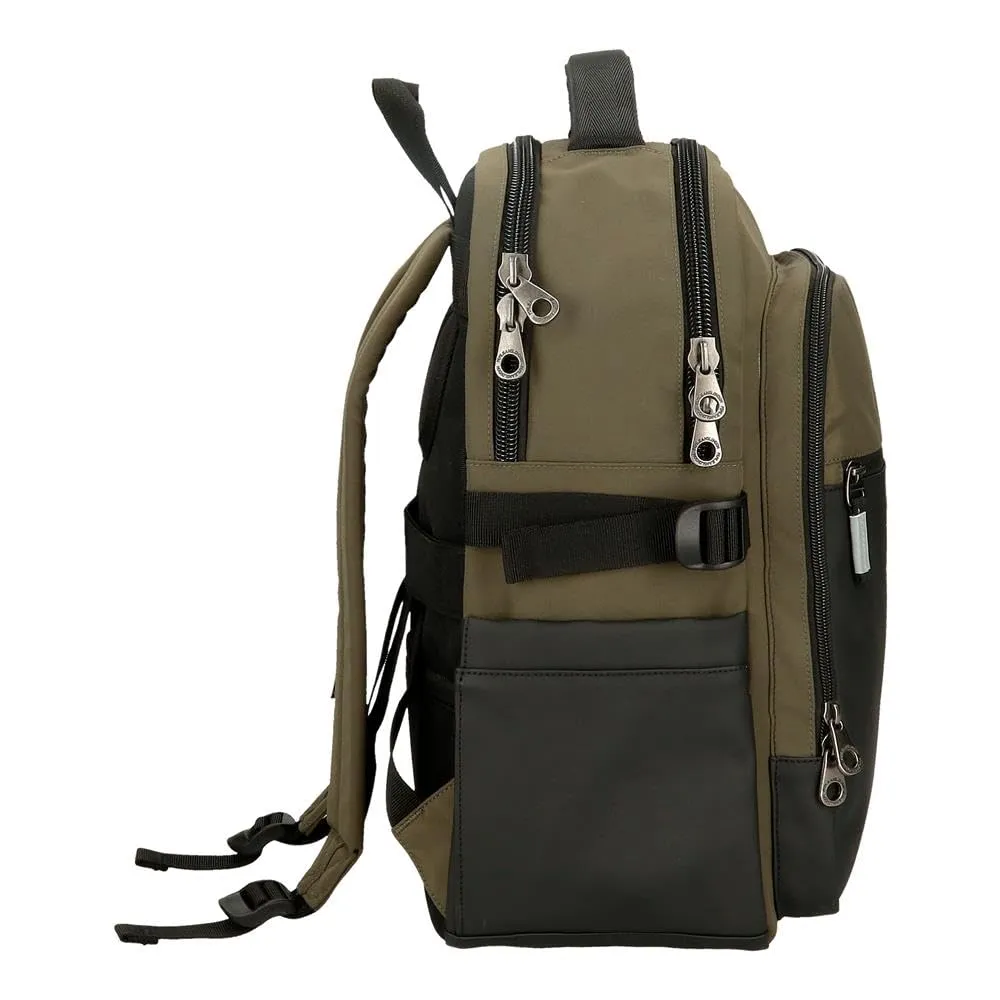 Pepe Jeans Jarvis Zaino per laptop 15,6 pollici, verde scuro - immagine 2