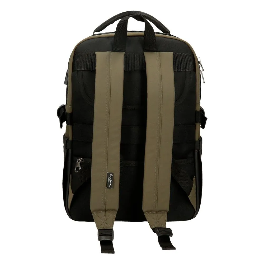 Pepe Jeans Jarvis Zaino per laptop 15,6 pollici, verde scuro - immagine 3