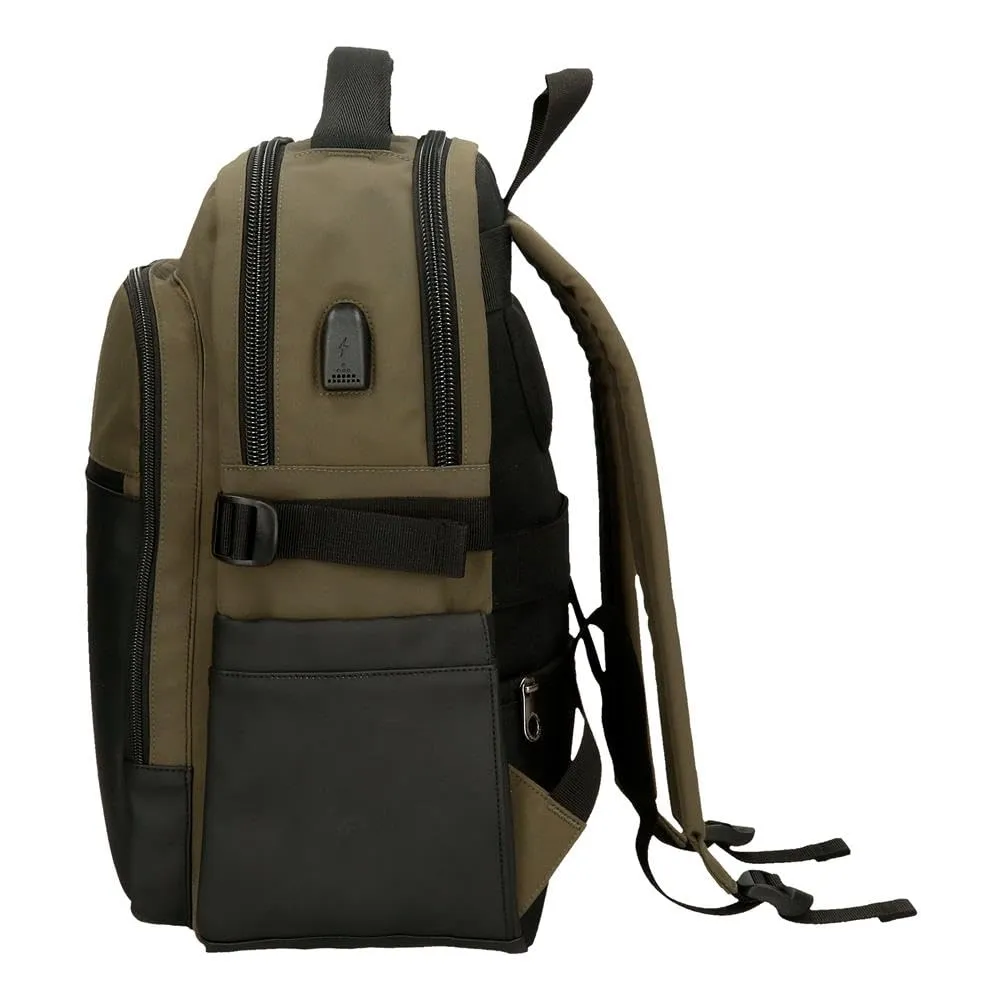 Pepe Jeans Jarvis Zaino per laptop 15,6 pollici, verde scuro - immagine 4