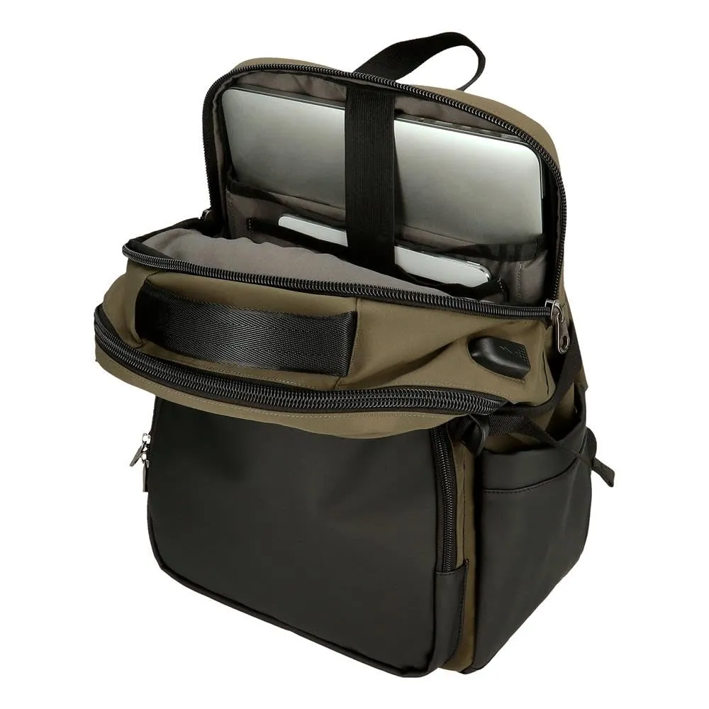 Pepe Jeans Jarvis Zaino per laptop 15,6 pollici, verde scuro - immagine 5