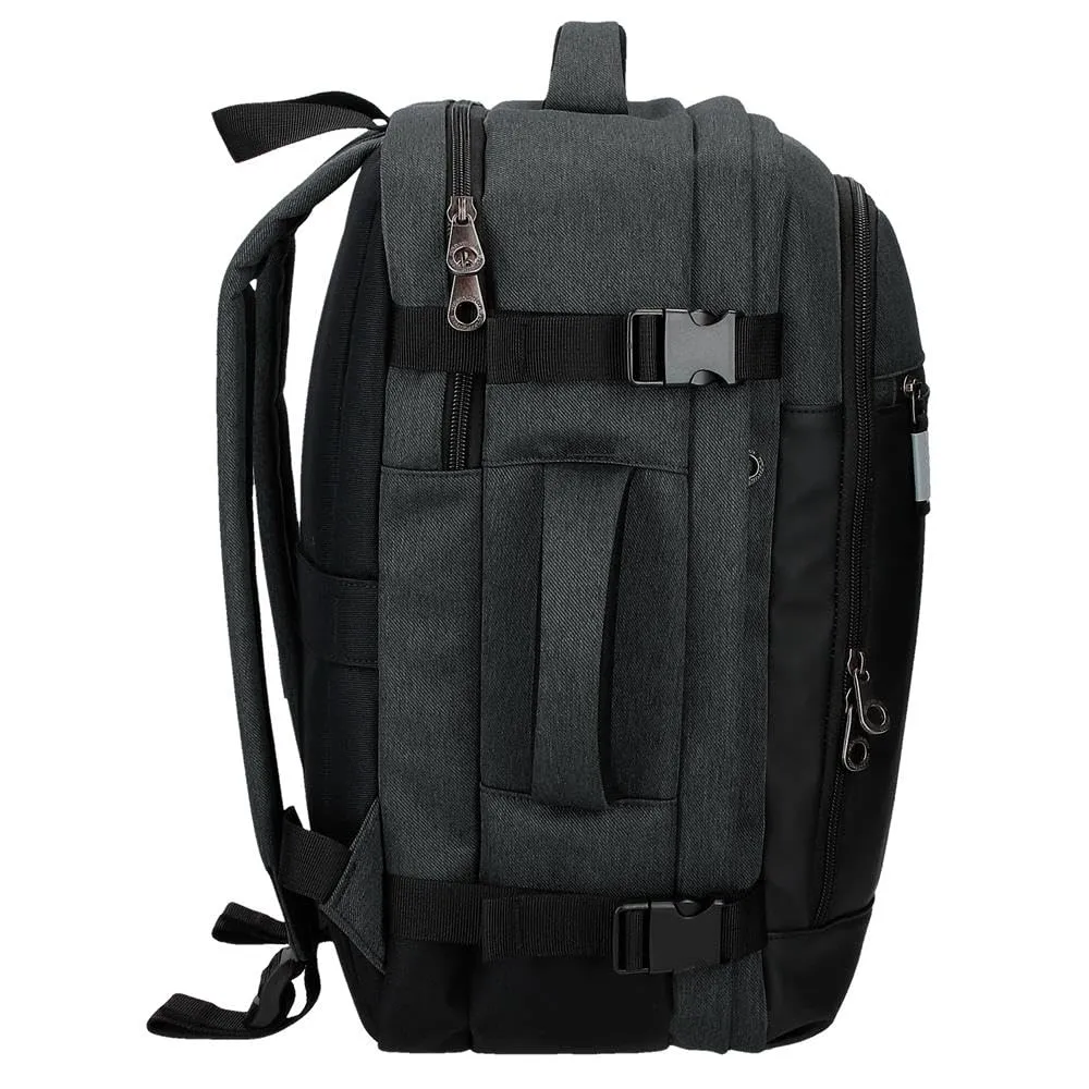 Pepe Jeans Jarvis Valigia da Cabina, 25 x 40 x 17 cm, Finta Pelle e Poliestere, Verde - immagine 2
