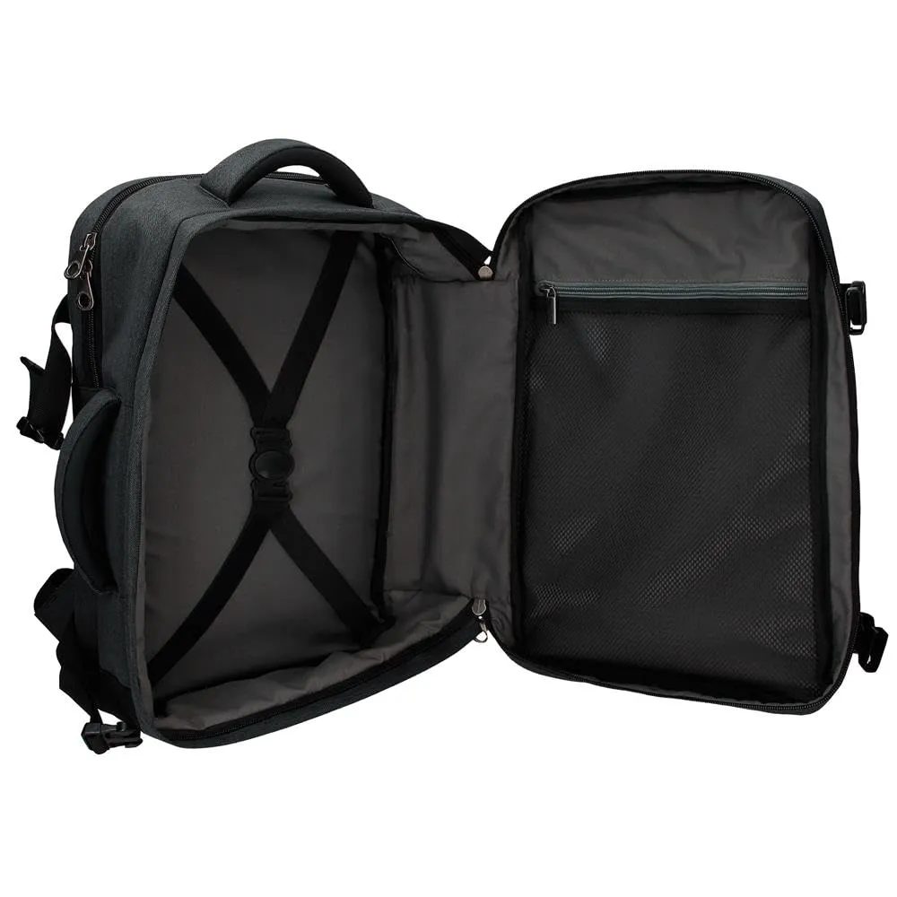 Pepe Jeans Jarvis Valigia da Cabina, 25 x 40 x 17 cm, Finta Pelle e Poliestere, Verde - immagine 6