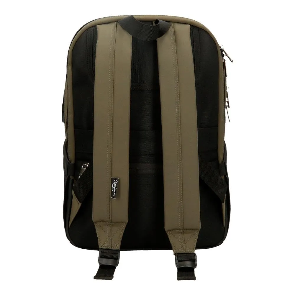 Pepe Jeans Jarvis Zaino per laptop, verde scuro - immagine 3