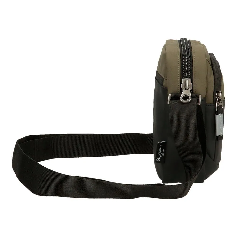 Pepe Jeans Jarvis Borsa a Mano con Tracolla, Verde Scuro - immagine 2