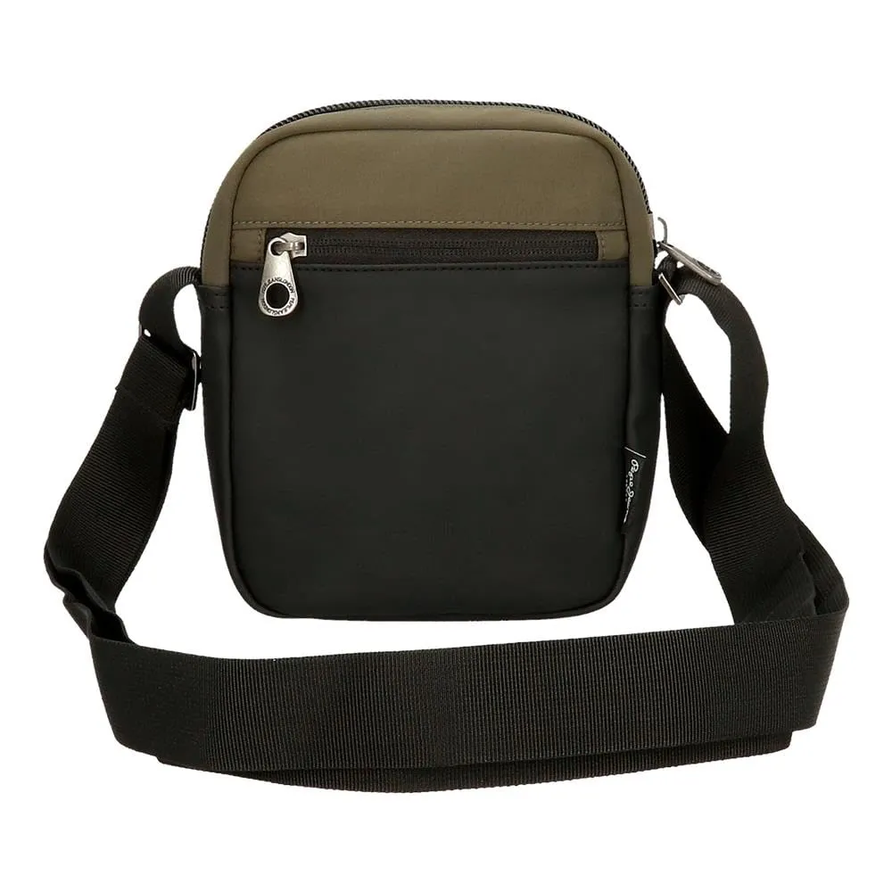 Pepe Jeans Jarvis Borsa a Mano con Tracolla, Verde Scuro - immagine 3