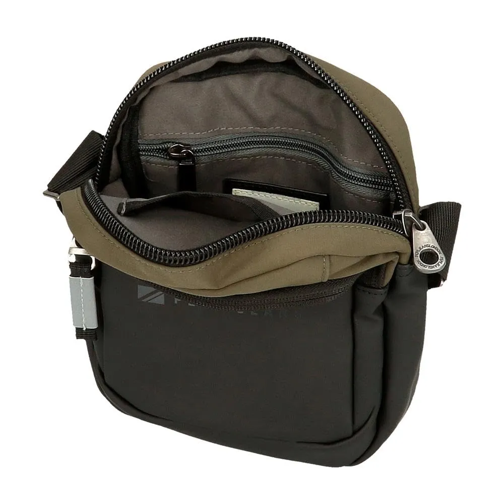 Pepe Jeans Jarvis Borsa a Mano con Tracolla, Verde Scuro - immagine 4